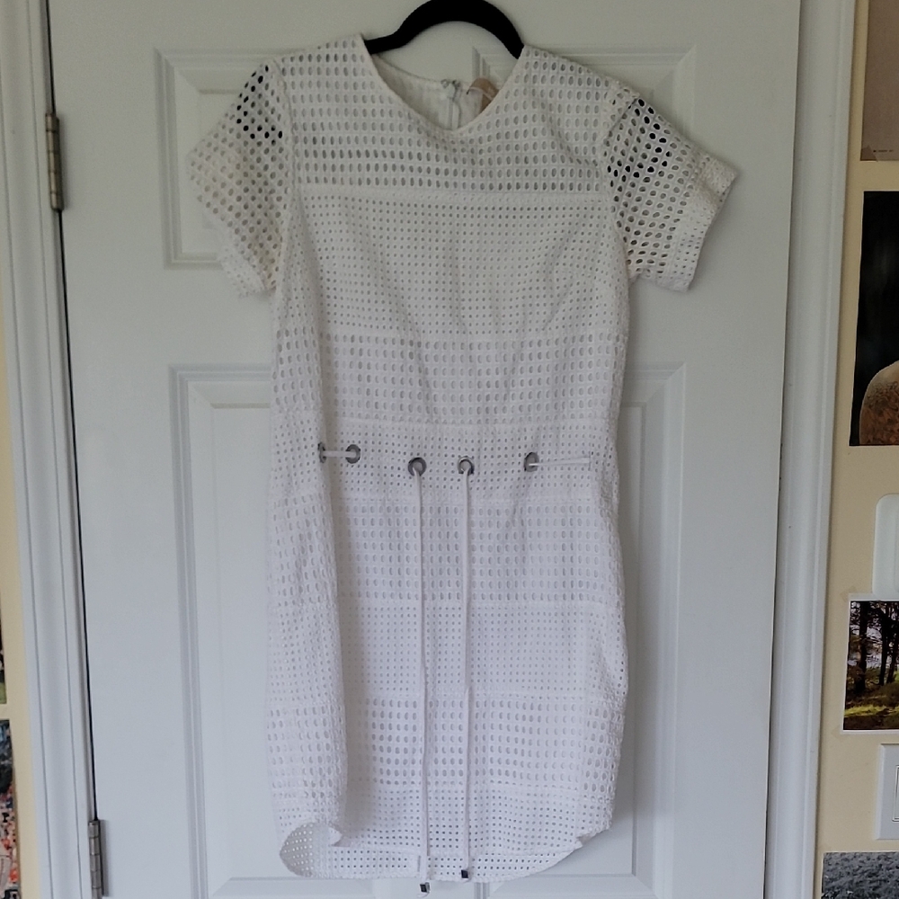 Michael Kors White Eyelet Mini Dress